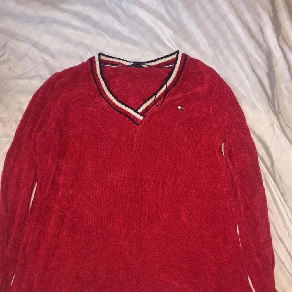 Red Tommy Hilfiger Sweater